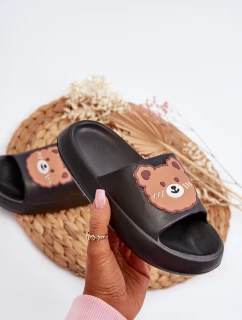 Dětské Lehké Žabky S Medvídkem Černé model 21653152 - Boto