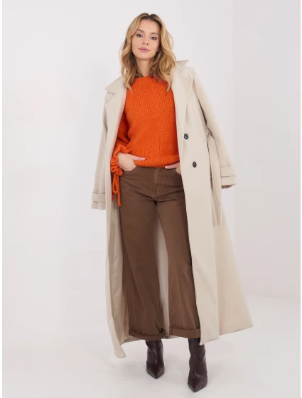 Sweter MI SW model 21886017 pomarańczowy - FPrice Sweter MI SW model 21886017 pomarańczowy - FPrice