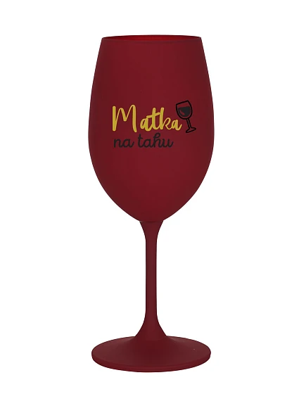 MATKA NA RUKU - burgundský pohár na víno 350 ml