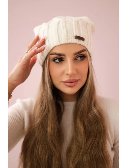 Milano fleecová čiapka K203 ecru