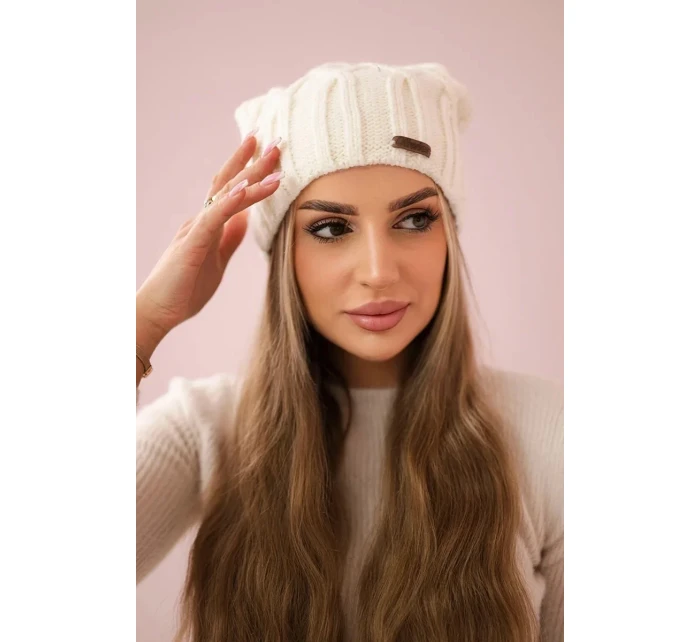 Milano fleecová čiapka K203 ecru
