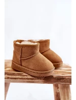 Dětské Teplé Sněhule Semišové Velbloud model 21602949 - Boto Dětské Teplé Sněhule Semišové Velbloud model 21602949 - Boto