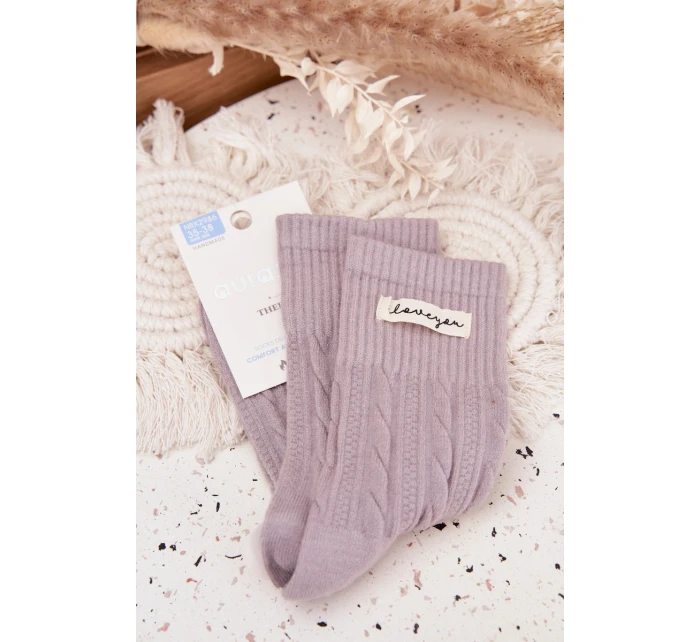 Teplé dámske ponožky s vlnou - sivé Teplé dámske ponožky s vlnou - sivé