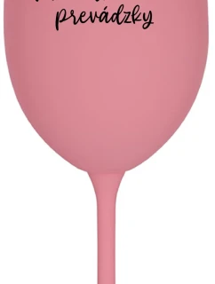 MAMINKA MIMO PREVÁDZKY - ružový pohár na víno 350 ml