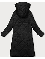 Černá dlouhá zimní bunda s kapucí model 21246731 - J.STYLE