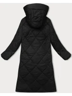 Černá dlouhá zimní bunda s kapucí model 21246731 - J.STYLE Černá dlouhá zimní bunda s kapucí model 21246731 - J.STYLE