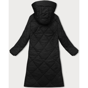 Čierna dlhá zimná bunda s kapucňou J.Style (5M3173-392)