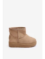 Dziecięce Śniegowce Ocieplane Beżowe Big Star MM374056