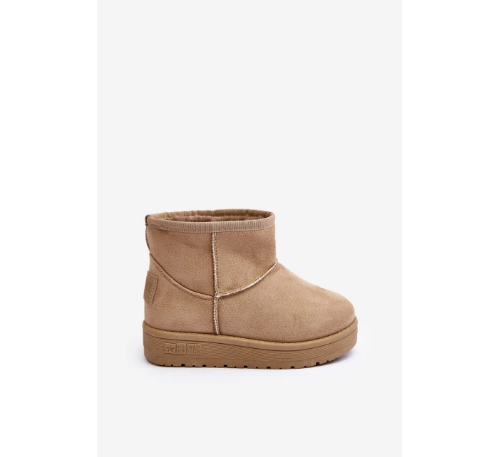 Dziecięce Śniegowce Ocieplane Beżowe Big Star MM374056