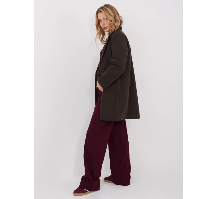 Kabát IT EN 20238.23 tmavohnedý