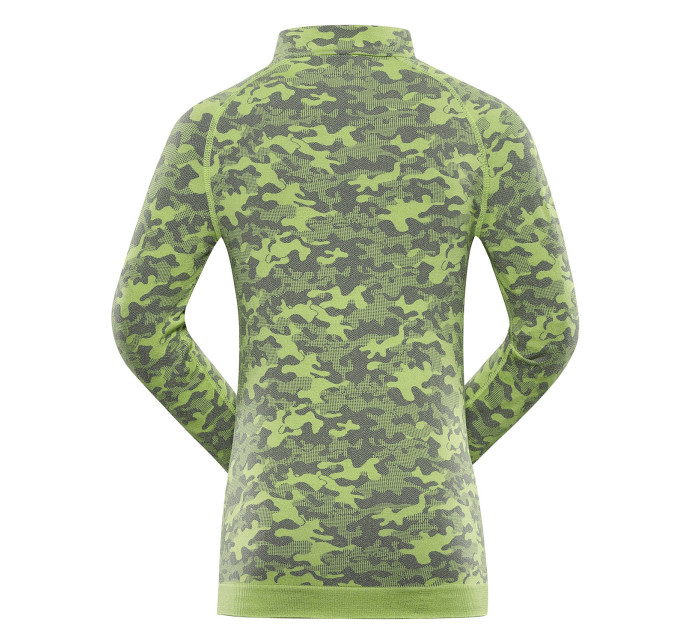 Detské funkčné prádlo - tričko ALPINE PRO SEAMO limetkovo zelené