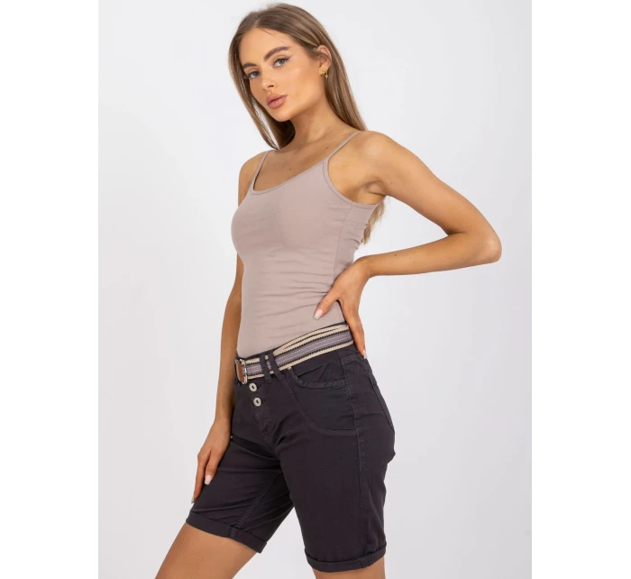 Šortky model 17356259 grafitové - FPrice Šortky model 17356259 grafitové - FPrice