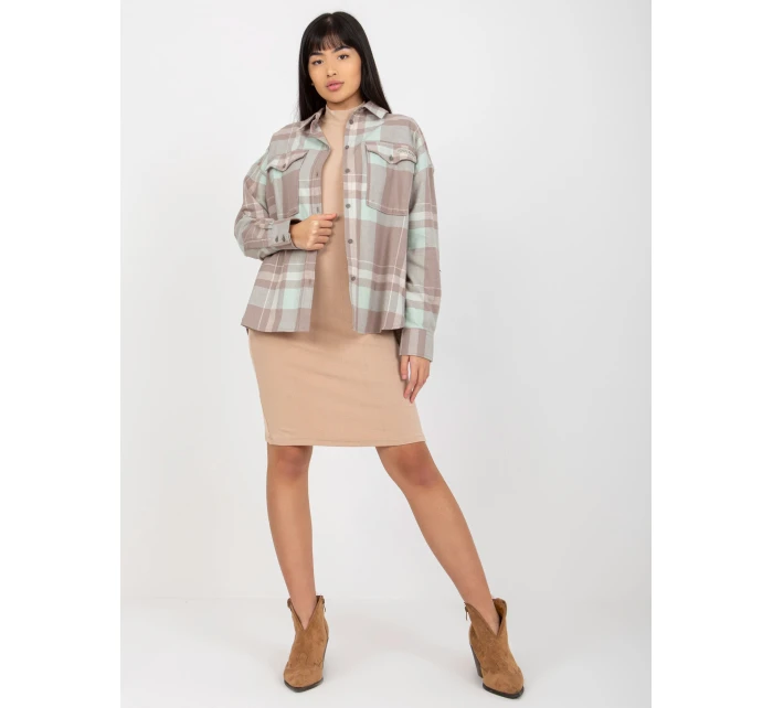 Košeľa D71720W11085A tmavá lila Košeľa D71720W11085A tmavá lila