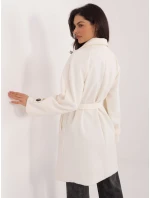 Płaszcz IT PL model 21807977 ecru - FPrice Płaszcz IT PL model 21807977 ecru - FPrice