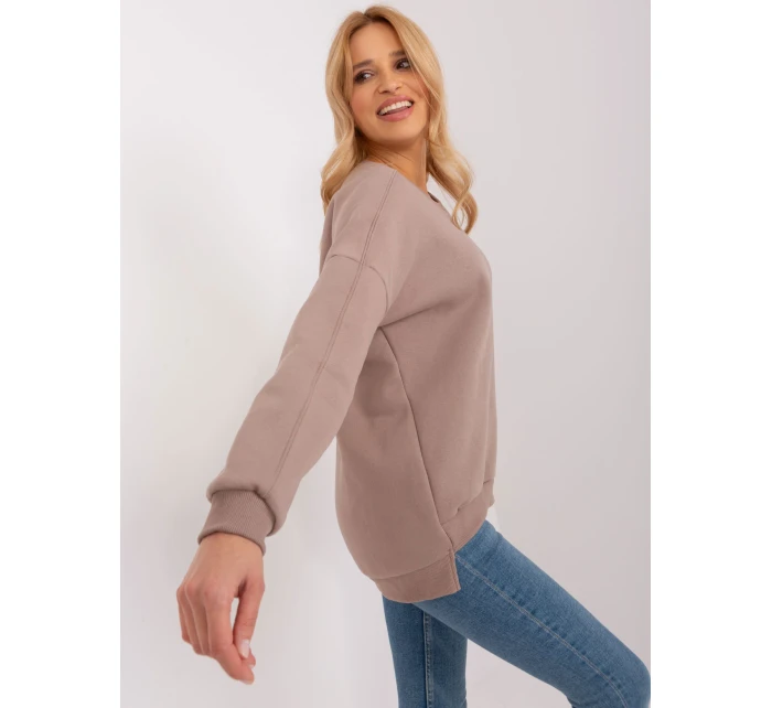 Bluza RV BL model 19394500 ciemny bezowy - FPrice Bluza RV BL model 19394500 ciemny bezowy - FPrice