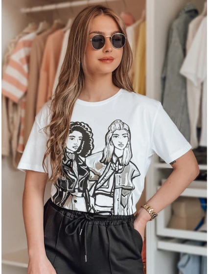 Dámské tričko bílé Dstreet model 21977057 - FashionStreet Dámské tričko bílé Dstreet model 21977057 - FashionStreet
