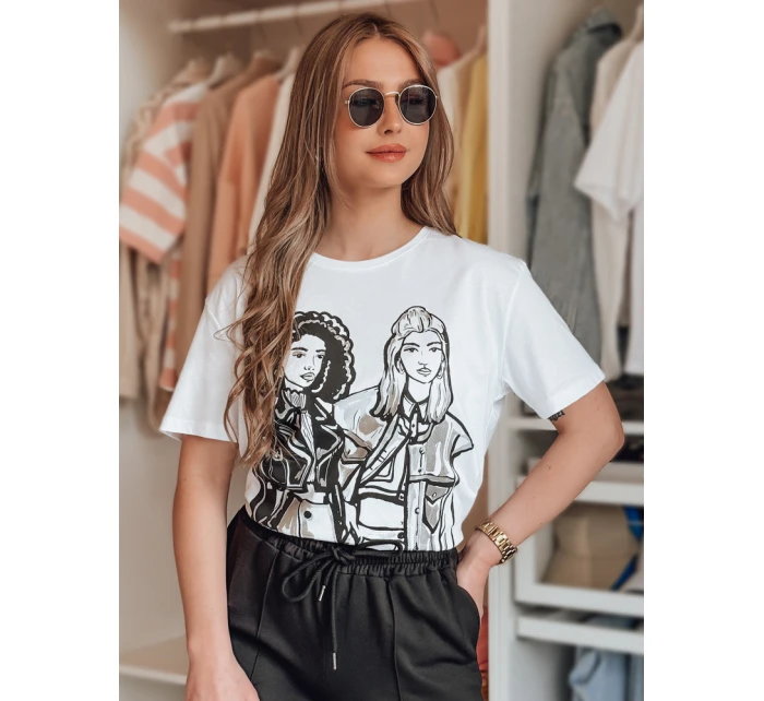 Dámské tričko bílé Dstreet model 21977057 - FashionStreet Dámské tričko bílé Dstreet model 21977057 - FashionStreet