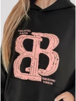 Dámska nadrozmerná mikina LITESSO black FashionStreet BY1413
