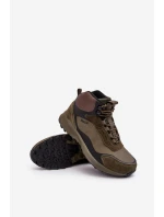 Męskie Buty Trekkingowe Ocieplane Zielone Big Star MM174333