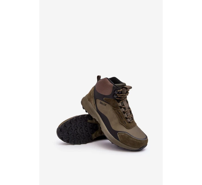 Męskie Buty Trekkingowe Ocieplane Zielone Big Star MM174333