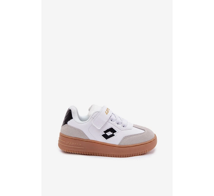 Dětské tenisky na suchý zip LOTTO MAKERA 2601250K Bílé