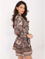 Šaty DHJ SK 15053.61 čierna a béžová