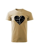 Personalizované pánské tričko s potiskem mapy