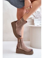 Topánky na klinovom podpätku model 201181 Step in style Topánky na klinovom podpätku model 201181 Step in style