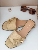 TEDDYLUXE beige FashionStreet dámske žabky ZY0955