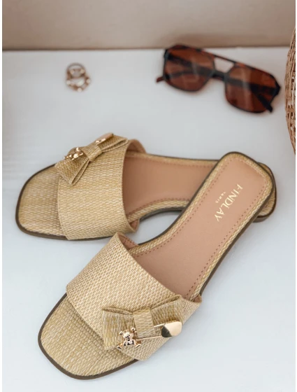 TEDDYLUXE beige FashionStreet dámske žabky ZY0955