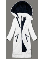 Dlouhá bílá dámská zimní bunda model 21427400 - J.STYLE