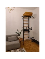 SKLADACÍ GYMNASTICKÝ MATRAC HNEDÝ 180CM LAVIČKA