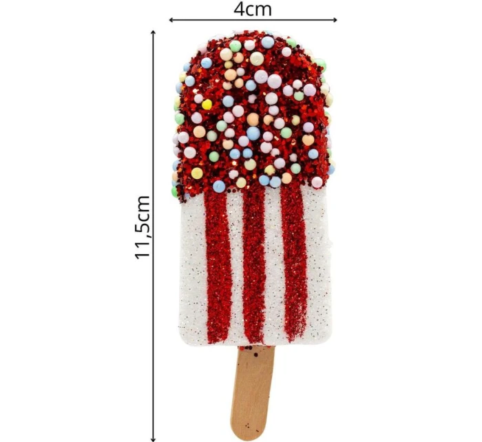 ZMRZLINOVÁ DEKORÁCIA ZÁVESNÁ OZDOBA 3KS BIELA