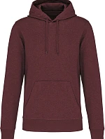 Kariban K 4027 Pánska ekologická mikina s kapucňou 20.4027 wine heather