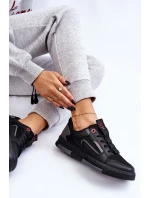 Damskie Niskie Sneakersy Cross Jeans LL2R4012C Czarne