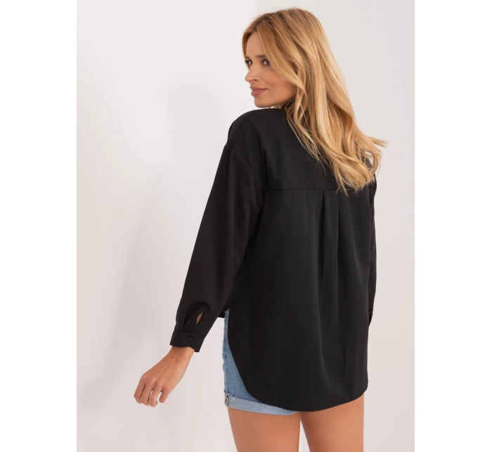 BA KS 0317 košeľa.76 čierna farba BA KS 0317 košeľa.76 čierna farba