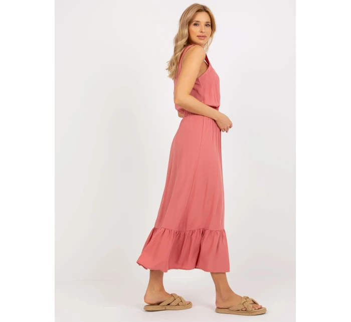 Šaty model 18372050 tmavě růžové - FPrice Šaty model 18372050 tmavě růžové - FPrice