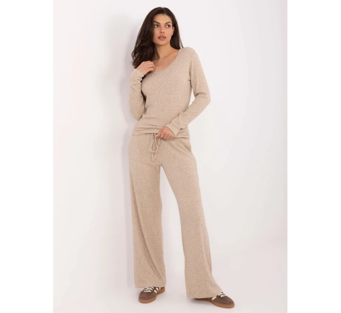 Sweter SM SW model 21771748 beżowy - FPrice Sweter SM SW model 21771748 beżowy - FPrice