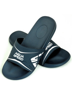 Plavecká unisex obuv do bazéna Dakota 10 Tmavo modrá s bielou - AQUA SPEED