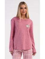 Dámske dlhé pyžamo Cat so šatkou Dámske dlhé pyžamo Cat so šatkou