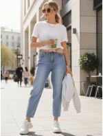 Dámské džínové kalhoty s páskem Dstreet model 21996318 - FashionStreet