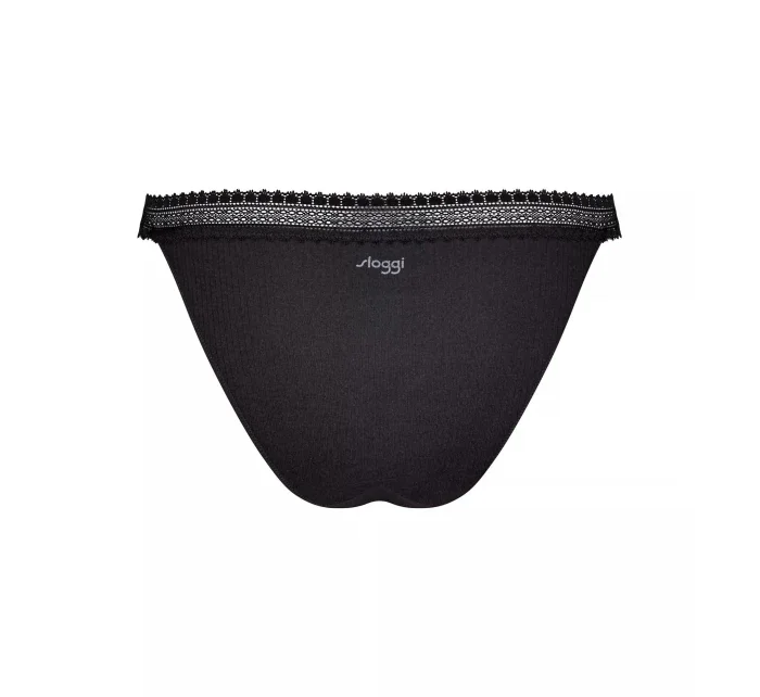 sloggi GO Ribbed R Tanga C2P - BLACK - SLOGGI BLACK - SLOGGI
