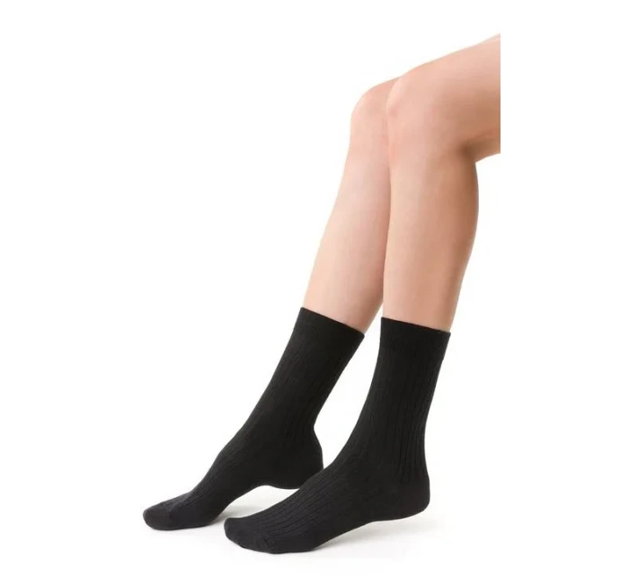 Dámské žebrované ponožky model 16327067 Merino - Steven Dámské žebrované ponožky model 16327067 Merino - Steven