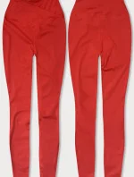 Červené dámske legíny - lycra (XL001-5)