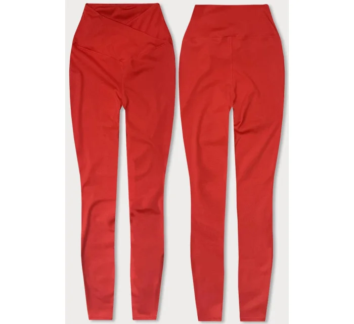 Červené dámske legíny - lycra (XL001-5)