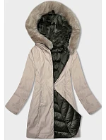 oboustranná dámská zimní bunda s kapucí model 21246411 - S'WEST oboustranná dámská zimní bunda s kapucí model 21246411 - S'WEST
