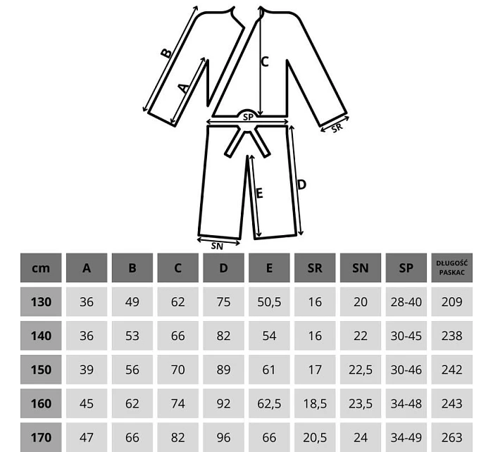 KIMONO ENERO JUDO AIKIDO 160CM MODRÉ