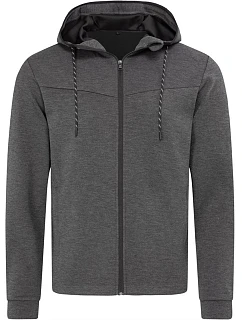 Stedman Scuba Jacket Men Pánska scuba bunda s kapucňou 05.5840 anthra heather