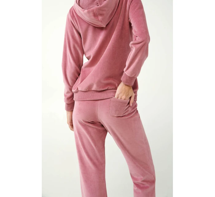 Vamp - Zamatová tepláková súprava na zips s kapucňou 21140 - Vamp Vamp - Zamatová tepláková súprava na zips s kapucňou 21140 - Vamp