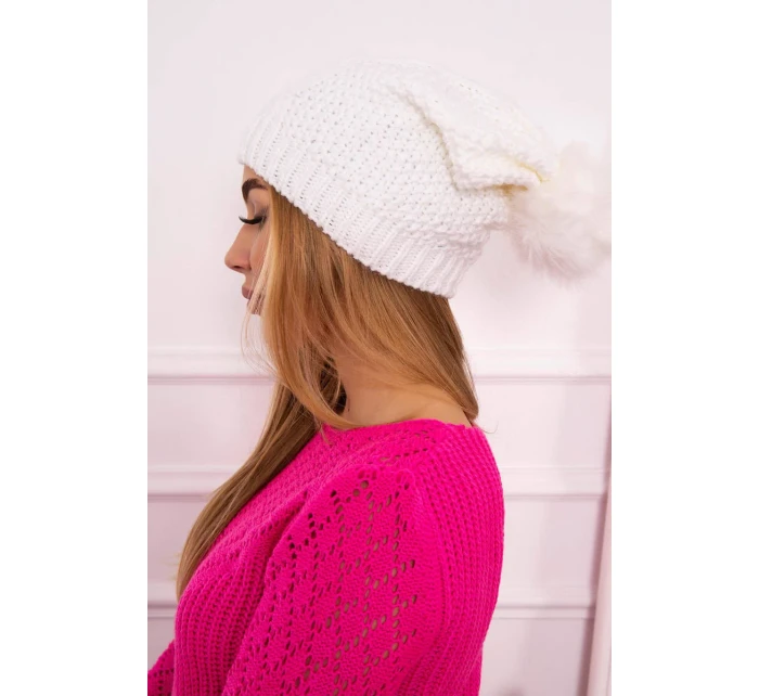 Fleecová čiapka Sandra K210 biela Fleecová čiapka Sandra K210 biela